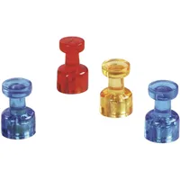 Magnetoplan Magnet Memohalter 1666144 gelb 4 St./Pack.