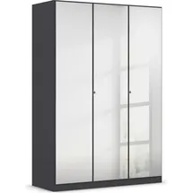 Rauch Drehtürenschrank »Reflect«, mit Spiegelfront, inkl. praktischer Inneneinteilung und Stoffboxen-Set Grau
