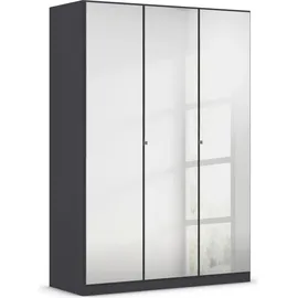 Rauch Drehtürenschrank »Reflect«, mit Spiegelfront, inkl. praktischer Inneneinteilung und Stoffboxen-Set Grau