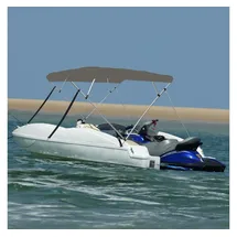 vidaXL Sonnenschutz 4-Bow Bimini Top 243 x 180 x 137 cm Grau