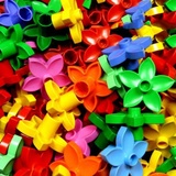 Lego® Duplo® Blumen Set – 5 Bunt Gemischte Blumenteile | Bunte Lego® Duplo® Blüten und Pflanzen | Kreatives Lego® Duplo® Spielzeug für Kinder