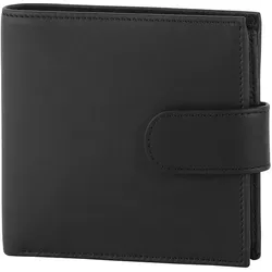 Klatta Offermann Geldbörse Herren Button Trifold schwarz