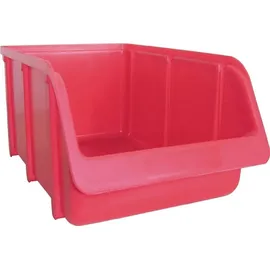 Hünersdorff Sichtlagerkasten Polypropylen 102 x 74 x 216 mm Rot