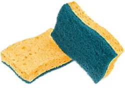 Scotch-Brite Delicate Reinigungsschwamm 10,5 x 2,5 x 15 cm Gelb 2er-Pack