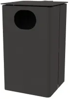 RENNER Abfallbehälter, 35 Liter 7044-00-DB 703 , Feuerverzinkt, Pulverbeschichtet, DB 703 anthrazit-eisenglimmer