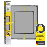 EasyMaxx Insect Protect Teleskop-Insektenschutzgitter mit Netz anthrazit