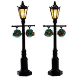Lemax - OLD English LAMP POST, SET OF 2, B/O (4.5V)