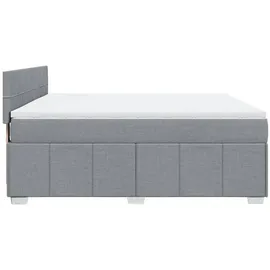 vidaXL Boxspringbett 180 x 200 cm Hellgrau