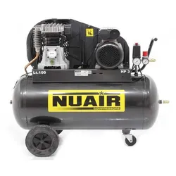 Nuair B2800 /100 CM2 - Elektrischer Kompressor mit Riemenantrieb - Motor 2PS - 100Lt