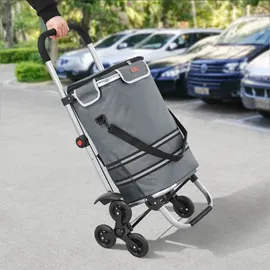 [en.casa] Neef Einkaufstrolley Dunkelgrau 0,47 x 1,00 m