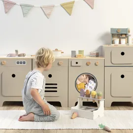 Musterkind MUSTERKIND® Kinder-Waschmaschine Mix & Match, warmgrau/natur grau