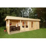 Wolff Finnhaus Maja 40-B/2 Melinda 7030/2 Gartenhaus mit Terasse 250 cm
