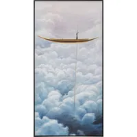 Kare Gerahmtes Bild Cloud Boat 60x120cm