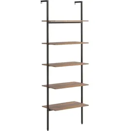 vidaXL Leiterregal 64 x 35 x 185 cm Dunkelbraun