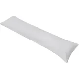 vidaXL Kissenbezug Seitenschläferkissen 40 x 145 cm Grau