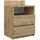 OEM Nachtschrank Moderner Nachttisch 0 x 0 x 0 cm Anthrazit/Artisan Eiche