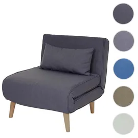 Mendler Schlafsessel HWC-D35 Stoff/Textil 0 x 0 x 0 cm Grau mit Schlaffunktion