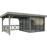 Palmako Gartenhaus Connect Lenna 5,88 x 3,00 m Grau