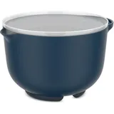 Mepal Rührschüssel mit Deckel Chef it - Anti-Rutsch Boden - Mikrowellen- und Spülmaschinengeeignet - Schüssel - Material beständig bis zu 110°C - 1500 ml - Navy