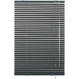 GARDINIA Aluminium-Jalousie 25 mm 50 x 130 cm schwarz