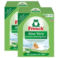 FROSCH Frosch Aloe Vera Sensitiv-Waschpulver 1,35 kg (2er Pack) Vollwaschmittel