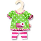 Heless 9255 - Bekleidungsset für Puppen, 2 teilig, Hängerchen mit Leggings, Größe 20 - 25 cm