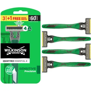 Wilkinson Sword Quattro Essential Sensitive Einwegrasierer für Männer 3+1