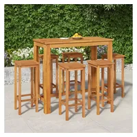vidaXL Gartenbar-Set 7-tlg. Braun