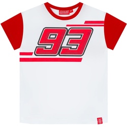 GP-Racing 93 Contrast Sleeves Kinderen T-shirt, wit-rood, 2 - 3