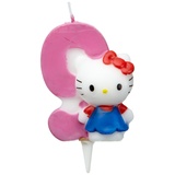 Dekoback Kuchenkerze Zahl 9 Hello Kitty