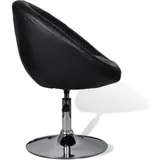 vidaXL Cocktailsessel 60,4 x 94 x 60,4 cm Schwarz Kunstleder höhenverstellbar
