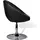 vidaXL Cocktailsessel 60,4 x 94 x 60,4 cm Schwarz Kunstleder höhenverstellbar