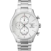 GANT Vermont Herren Chronograph silber/weiß W70405 - Silber/Weiß