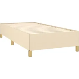 vidaXL Bettgestell 100 x 200 cm Creme