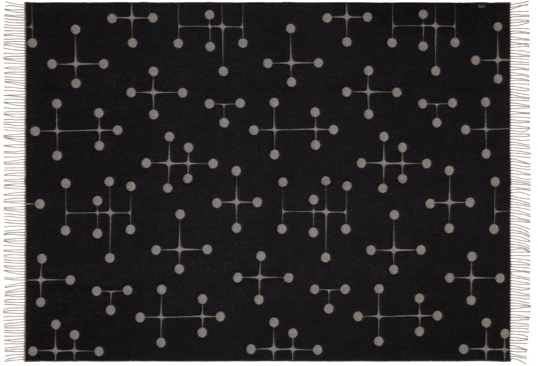 Vitra - Eames Wolldecke, Dot Pattern, schwarz