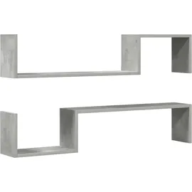 vidaXL Hängeregal 100 x 15 x 20 cm Grau