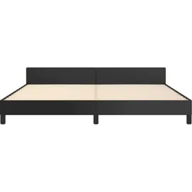vidaXL Bettgestell 200 x 200 cm Schwarz