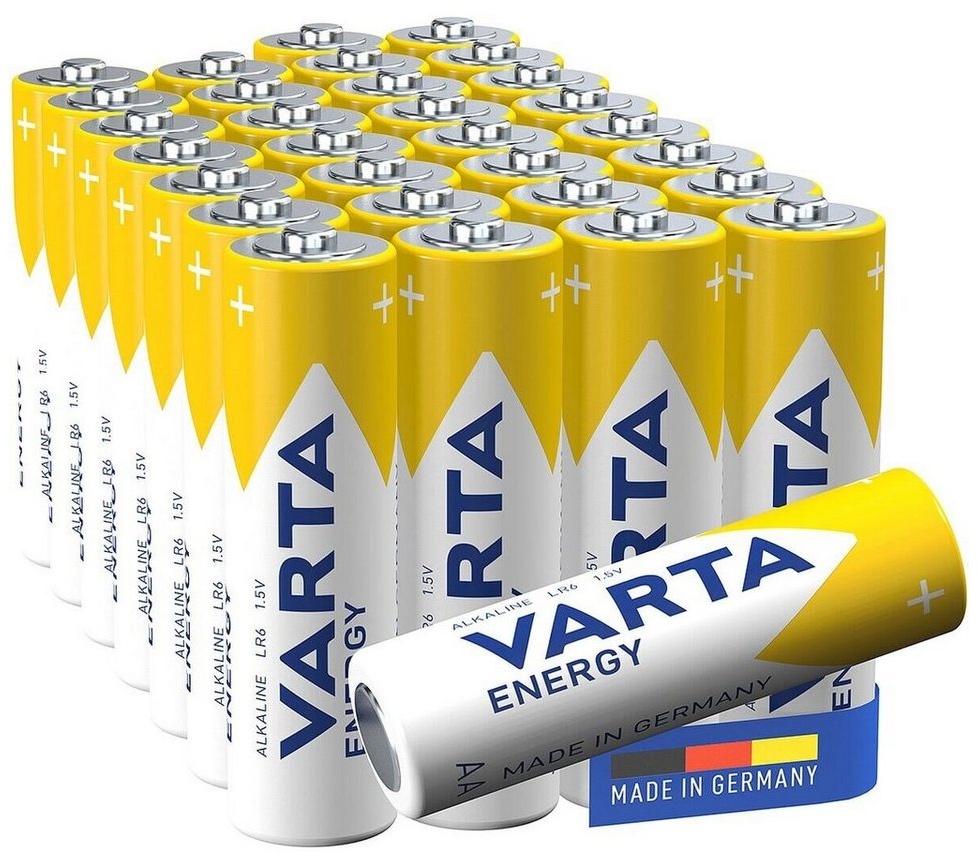 Produktbild VARTA Energy Batterie, (1.5 V, 30 St), Mignon / AA / LR06 / LR6, 1,5 V, Alkali weiß