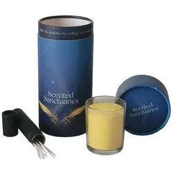 Duftkerzen-Set Vanilla Mint Kerzensand Kerzenwachs Granulat mit Dochten
