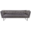 Casa Padrino Luxus Wohnzimmer Sofa Bronze / Braun / Schwarz 230 x 87 x H. 78 cm - Wohnzimmermöbel