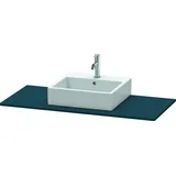 Duravit Konsole XSquare 120x55cm, blau s-matt, mit 1 Ausschnitt
