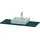 Duravit Konsole XSquare 120x55cm, blau s-matt, mit 1 Ausschnitt