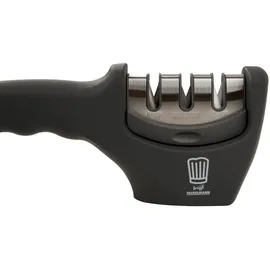 Fackelmann Chefkoch+Fackelmann Messerschärfer Bonn, Metall, 25 cm, Kochen, Küchenmesser, Messerschärfer