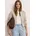 STREET ONE STREET ONE Damen Gr 46 clay sand Stoff 55 Lyocell 45 Baumwolle unifarben Rundhals abgesteppt Jacken mit Rundhalsausschnitt