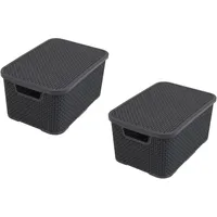 BranQ - Home essential Deckel Korb in Rattan Design
