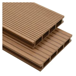 Hohlkammer Terrassendielen mit Zubehör 36 m2 2,2 m teak