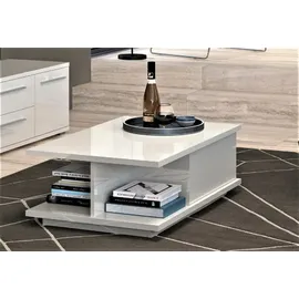 PLACES OF STYLE Couchtisch PLACES OF STYLE "Piano", beige (beige hochglanz, beige hochglanz), B:103,5cm H:36cm T:65cm, Tische, Couchtisch, UV lackiert, Wohnzimmer Tisch mit Schublade inkl. Soft-Close Funktion