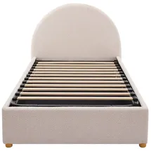 vente-unique Bett mit Bettkasten Lirimo Cremefarben 103 cm