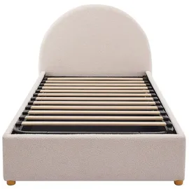 vente-unique Bett mit Bettkasten Lirimo Cremefarben 103 cm