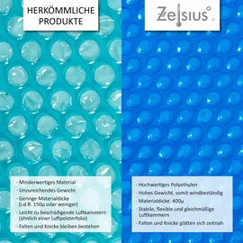 Zelsius Solarfolie eckig blau 6 x 4 m
